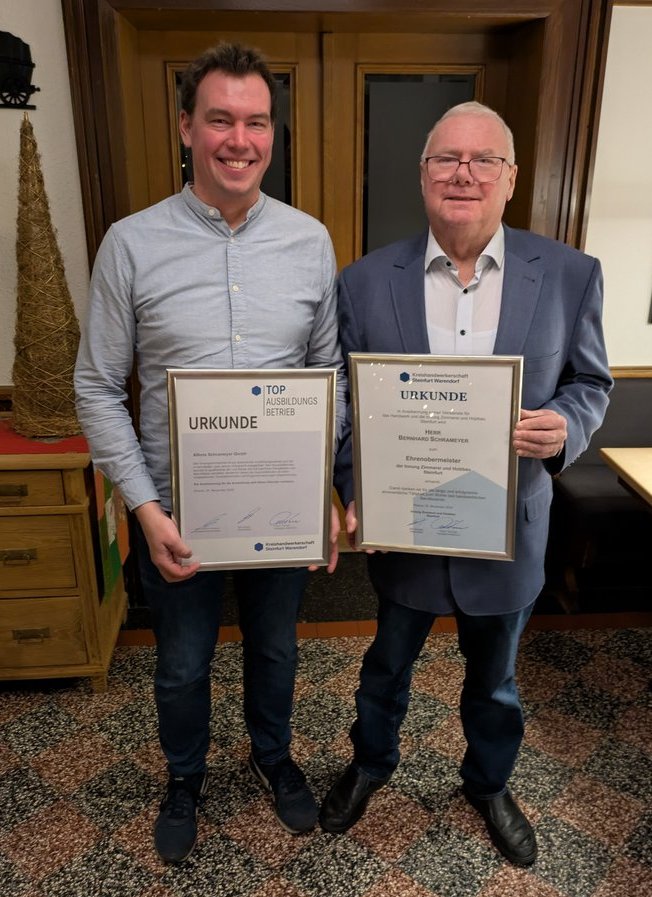 Auszeichnung Bernhard Schrameyer